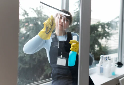 Nettoyage de vitres intérieures et extérieures à Saint-Laurent-de-Brèvedent
